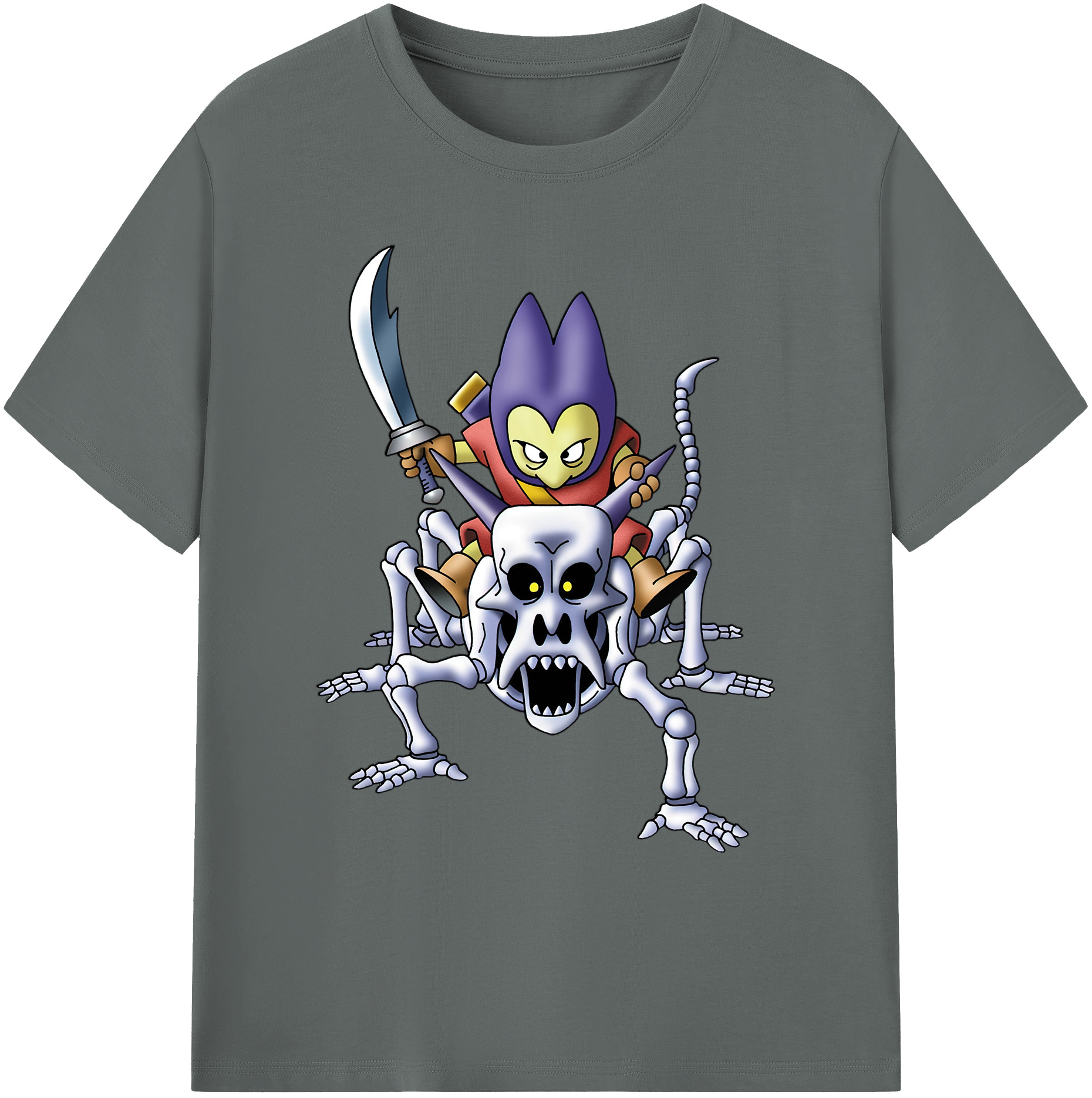 （画像用） ドラゴンクエスト Doragon Kuesuto Dragon Quest 綿100％ メンズ半袖Tシャツ｜肌触りやわらか＆通気性
